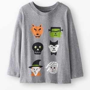 Halloween Long Sleeve Classic Fit Graphic T-Shirt