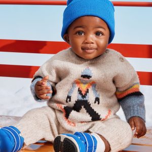 Baby Ski Graphic Sweater Romper