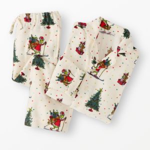 Dr. Seuss Grinch Flannel Pajama Set