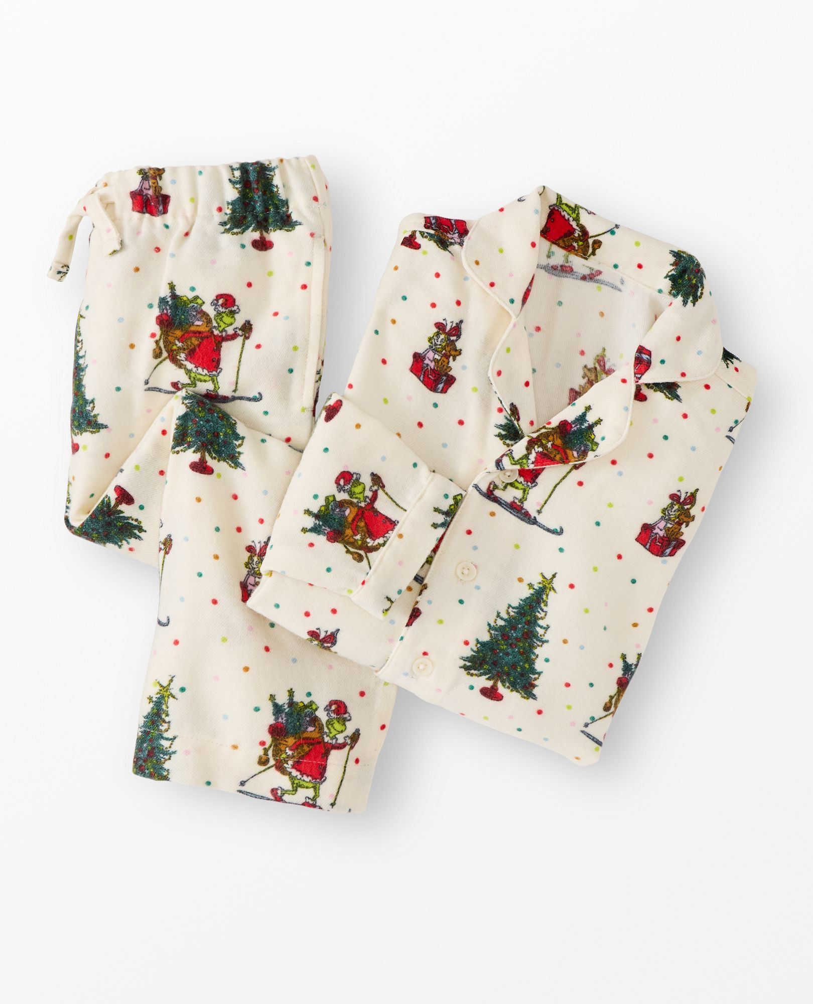 Dr. Seuss Grinch Flannel Pajama Set
