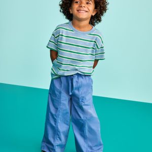 Canvas Wide Leg Pants