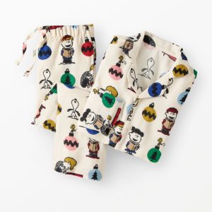Peanuts Holiday Flannel Pajama Set