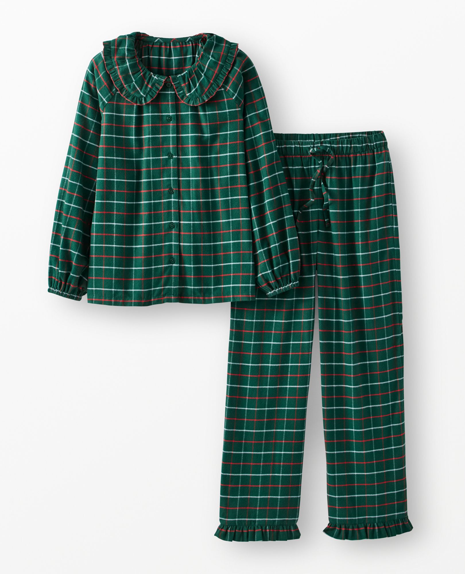 Women's Holiday HannaSoft? Flannel Ruffle Pajama Set