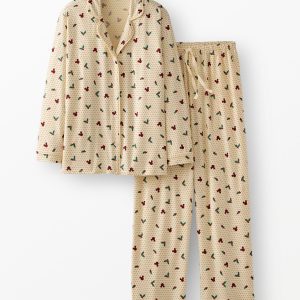 Women's Disney Mickey Mouse Holiday HannaSoft? Long Sleeve Pajama Set