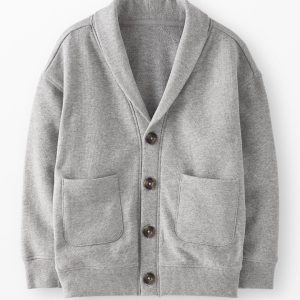 French Terry Shawl Collar Cardigan