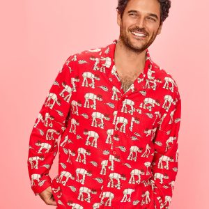 Adult STAR WARS? Holiday Flannel Pajama Top