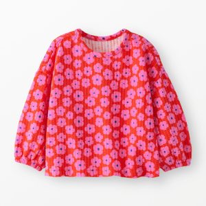 Balloon Sleeve Jacquard Top