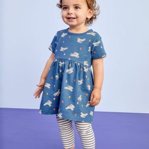 Baby Dress & Leggings Set