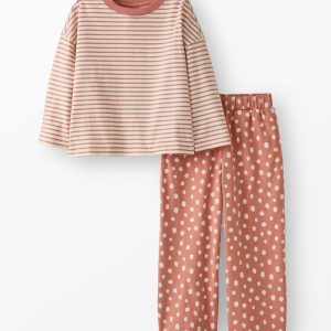 Bracelet Length Top & Wide Leg Pants Set