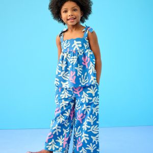 Sleeveless Linen Top & Wide Leg Pants Set