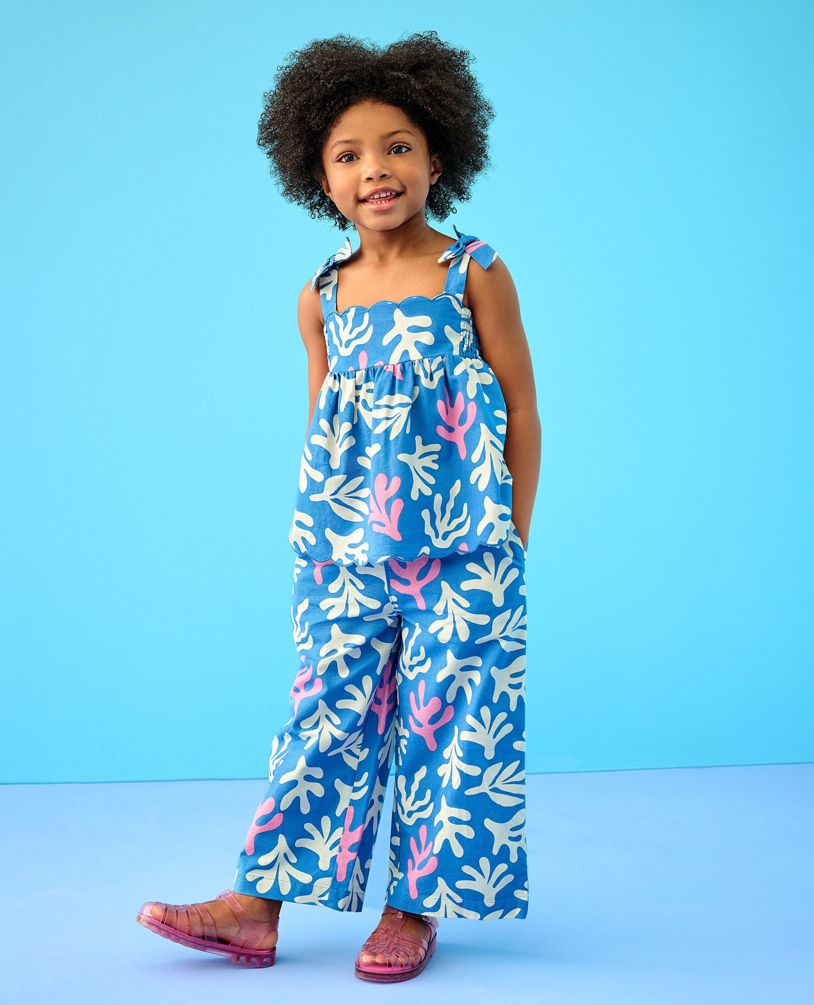 Sleeveless Linen Top & Wide Leg Pants Set - Image 7