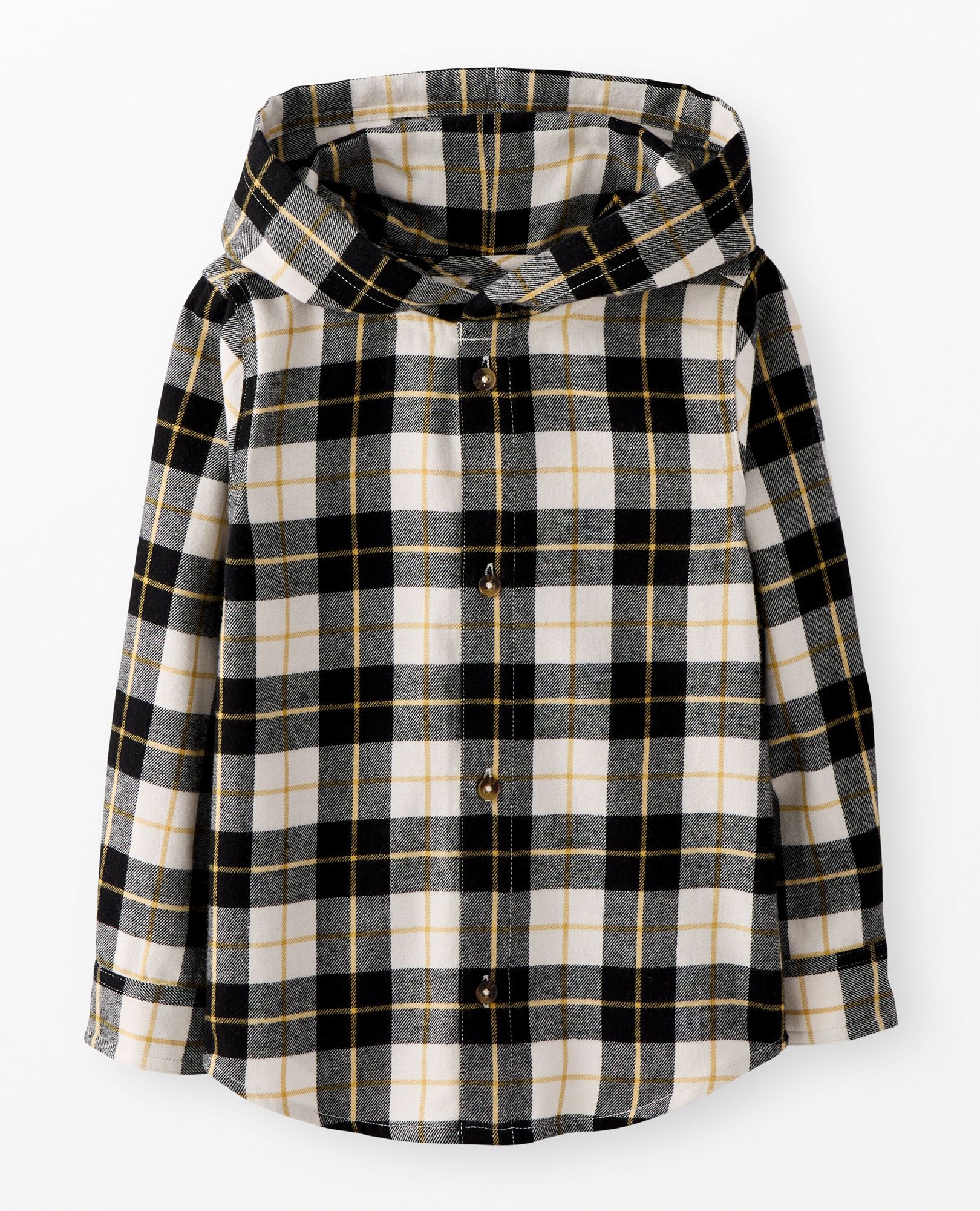 Flannel Hooded Button Up Shirt - Image 2