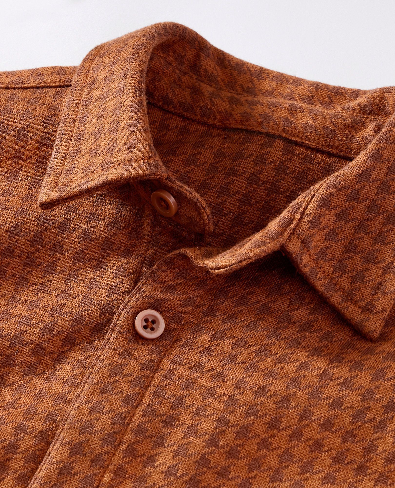Relaxed Fit Jacquard Button Up Shirt - Image 5