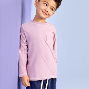 Long Sleeve Relaxed Fit Pocket T-Shirt