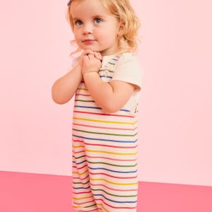 Baby T-Shirt & French Terry Shortalls Set