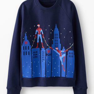 Adult Marvel Spider-Man Holiday French Terry Sweatshirt