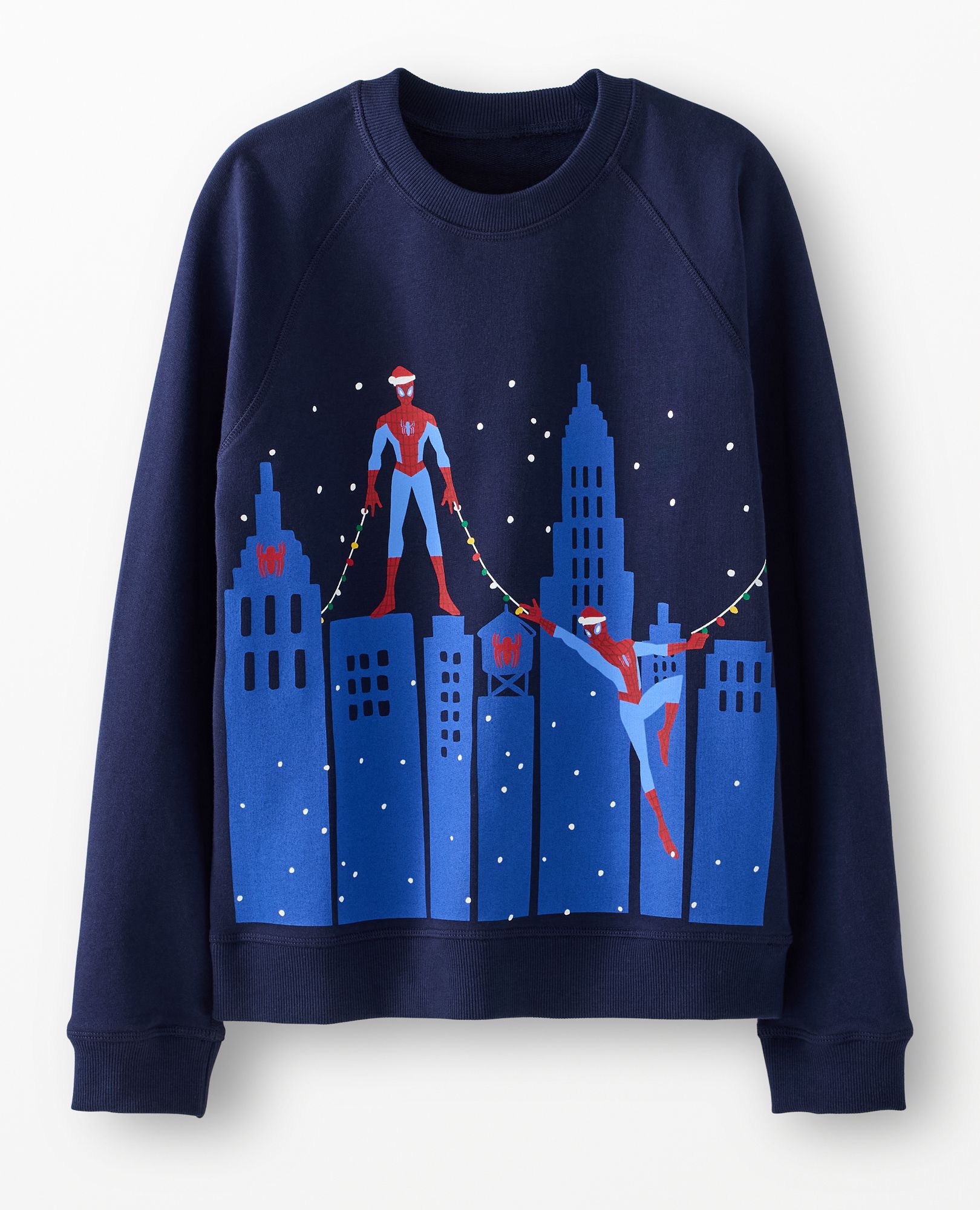 Adult Marvel Spider-Man Holiday French Terry Sweatshirt