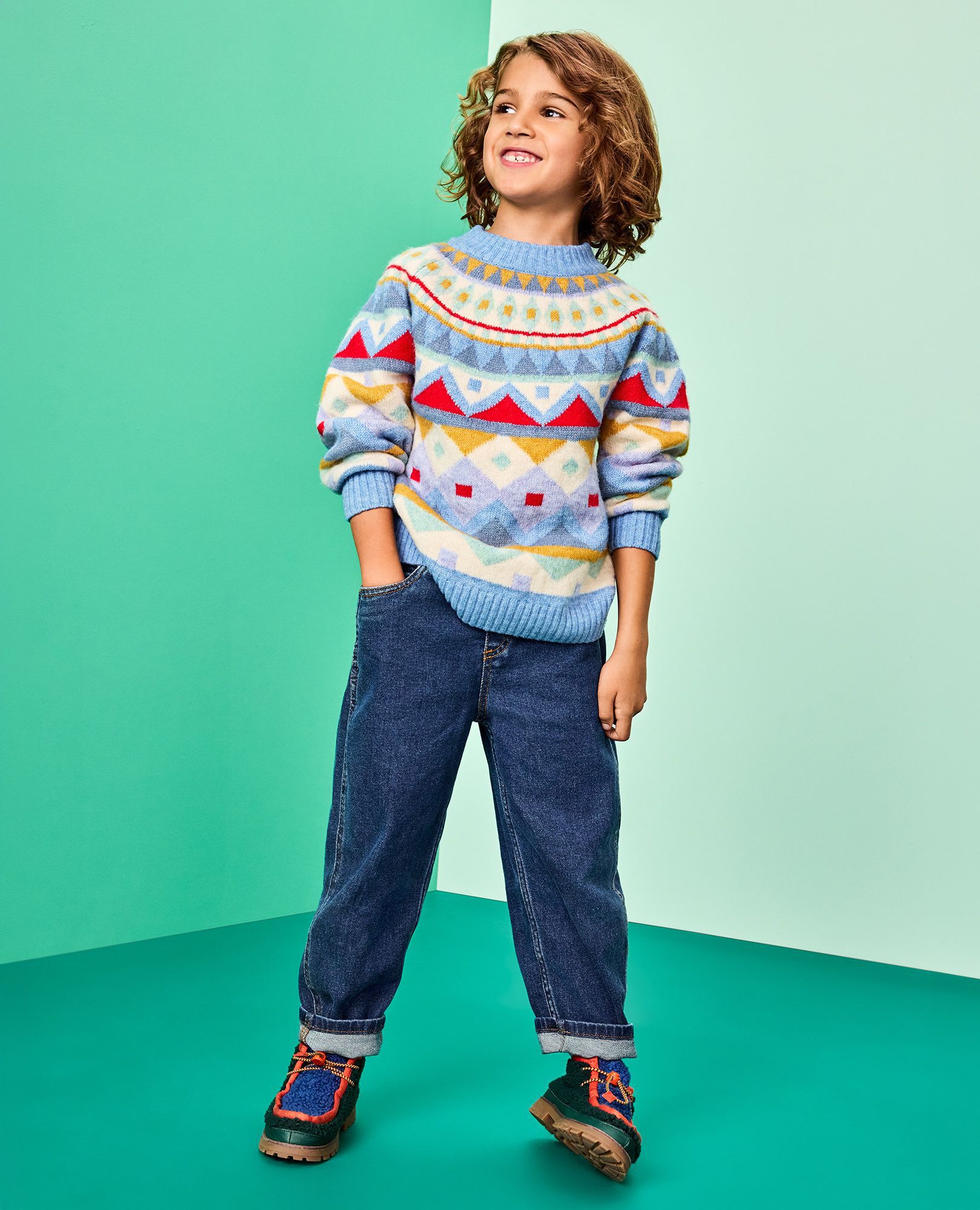 Denim Barrel Pants