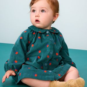 Baby Long Sleeve Corduroy Dress & Bloomers Set