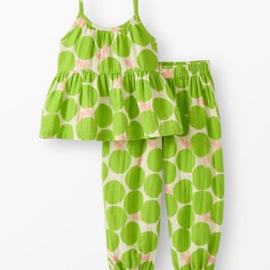 Sleeveless Muslin Top & Balloon Pants Set