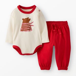 Baby Bodysuit & French Terry Sweatpants Set