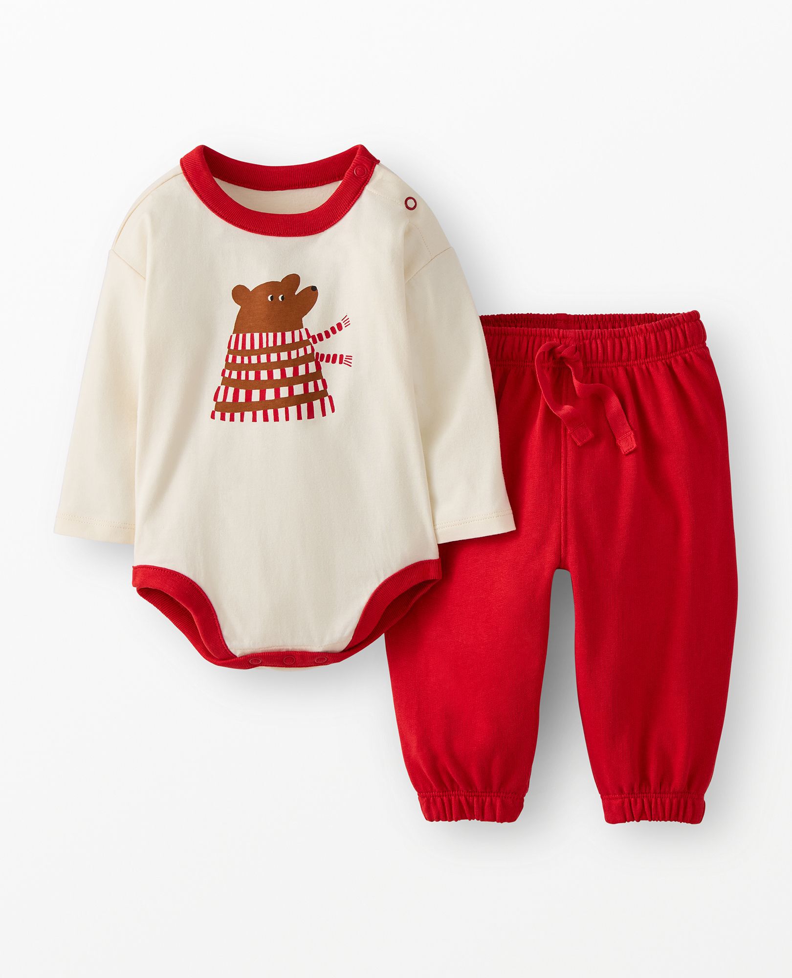 Baby Bodysuit & French Terry Sweatpants Set
