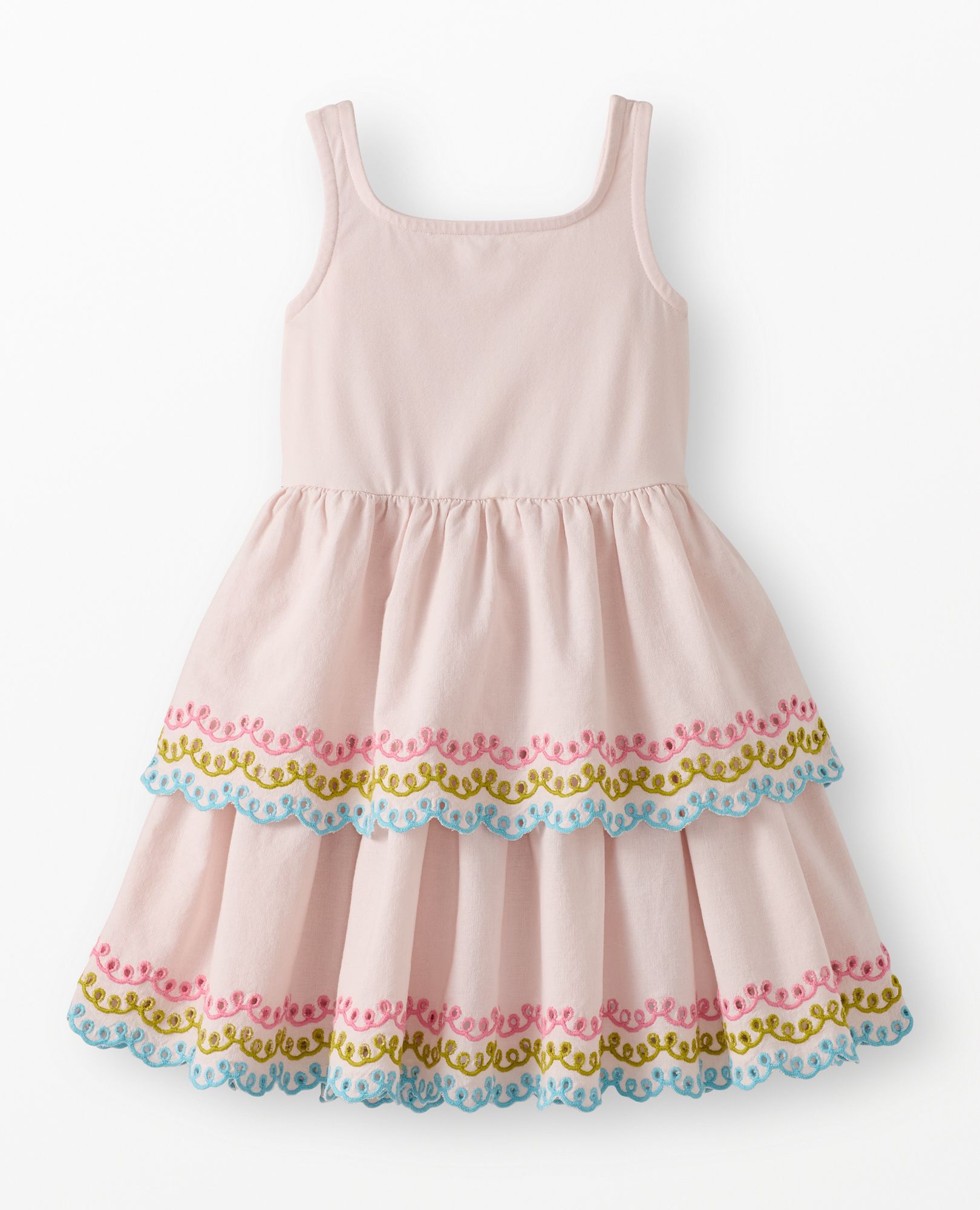 Sleeveless Embroidered Tiered Dress - Image 2