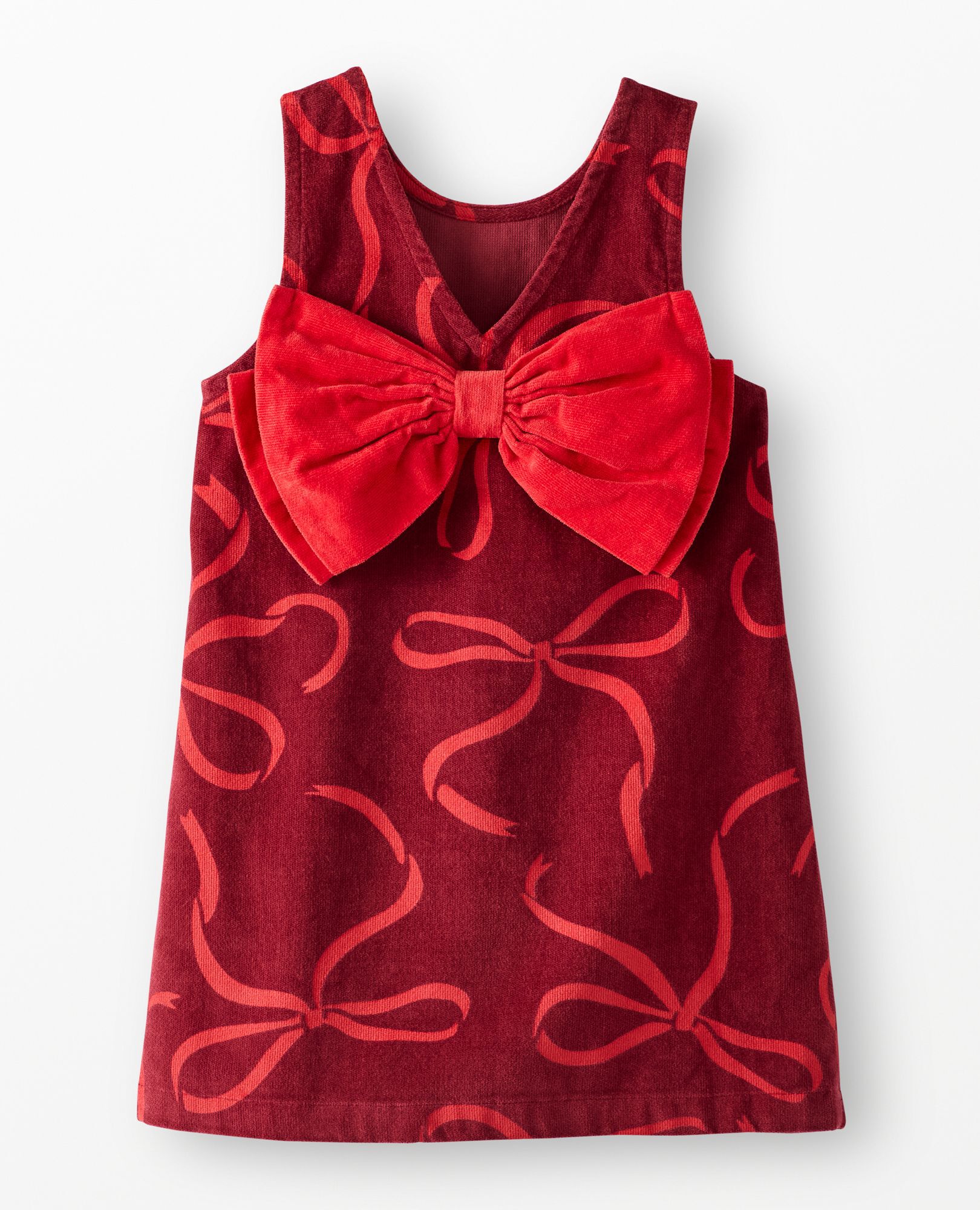 Sleeveless Velvet Bow Back Jumper