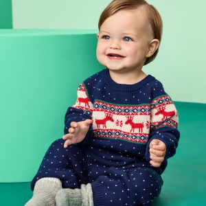 Baby Holiday Sweater Romper