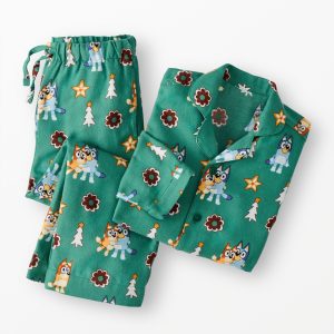 Bluey Holiday Flannel Pajama Set