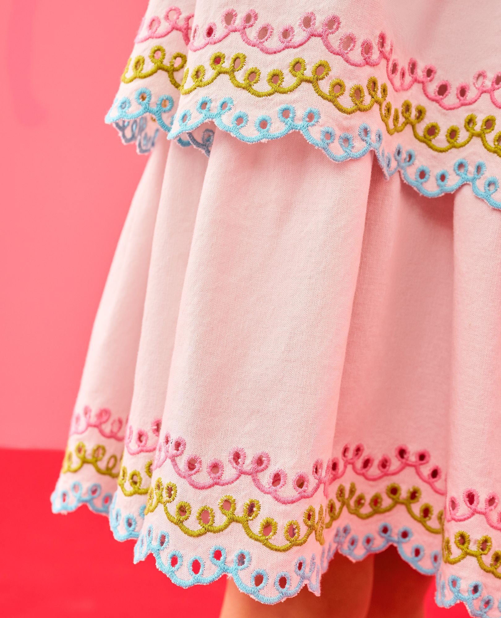 Sleeveless Embroidered Tiered Dress - Image 6