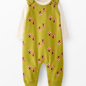 Baby French Terry Tee & Overalls Set