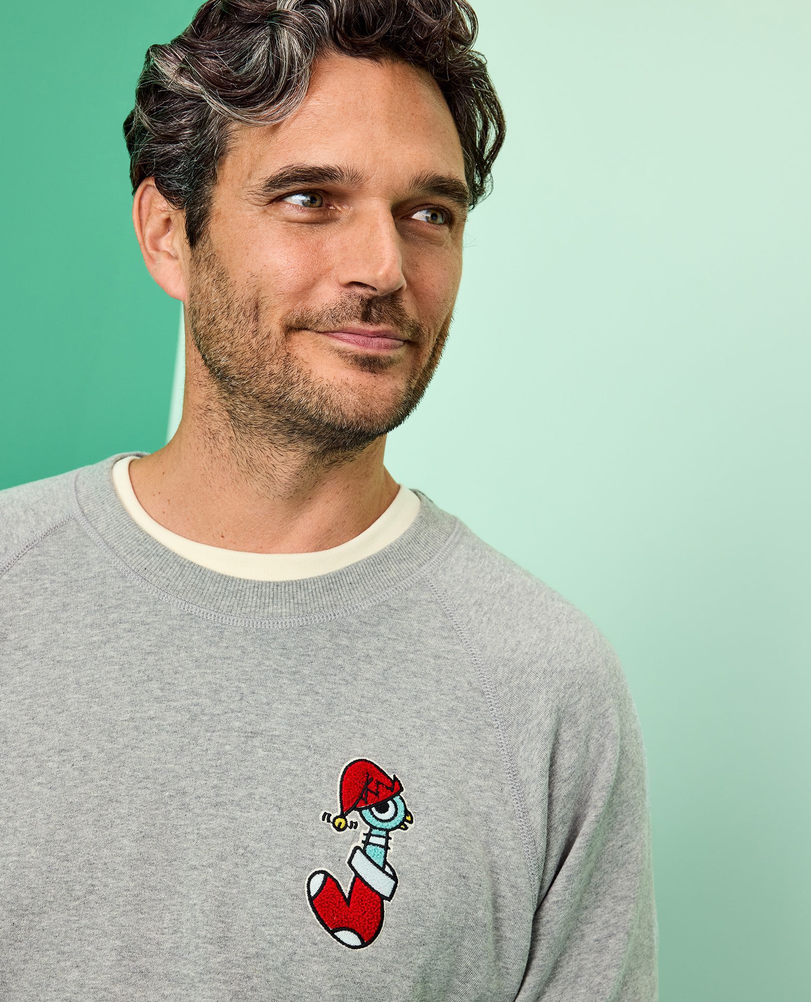 Adult The Pigeon Holiday French Terry Sweatshirt - Image 2