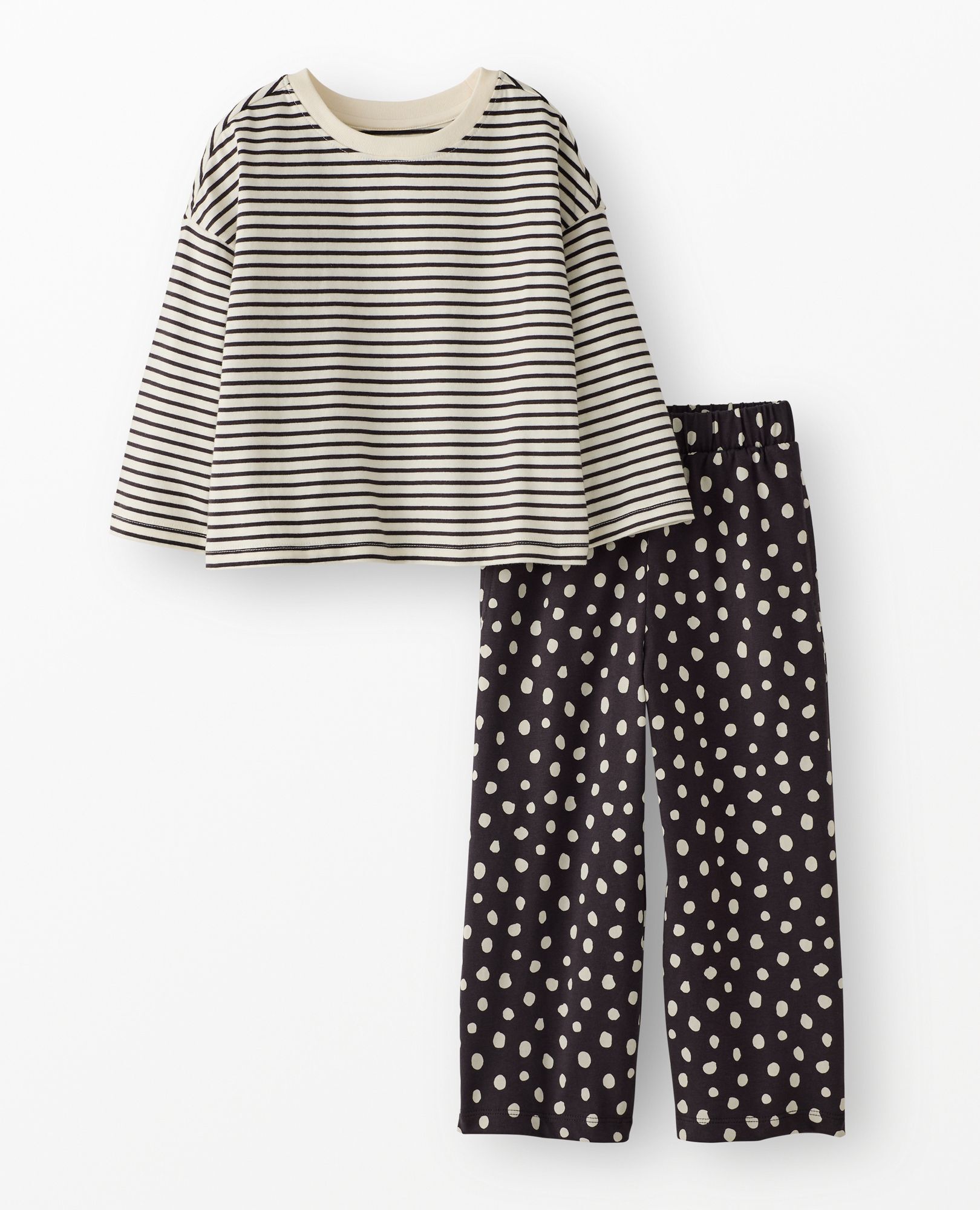 Bracelet Length Top & Wide Leg Pants Set - Image 3