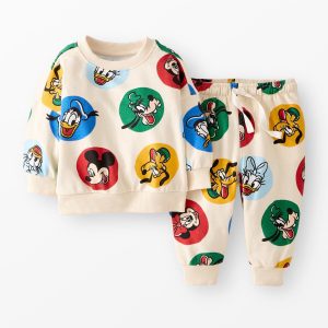 Disney Mickey Mouse French Terry Sweatshirt & Sweatpants Set
