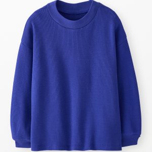 Long Sleeve Oversized Waffle Crewneck