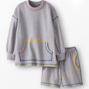 French Terry Sweatshirt & Shorts Set