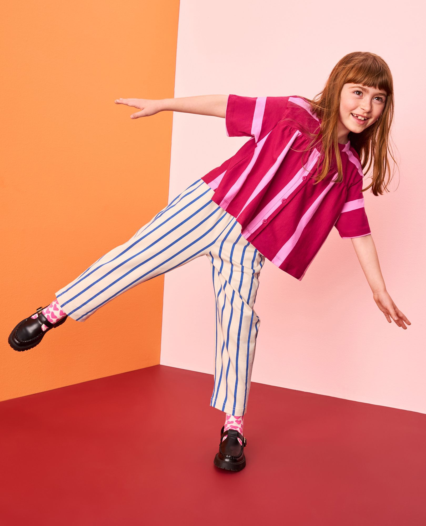 Striped Button Front Shirt - Image 4