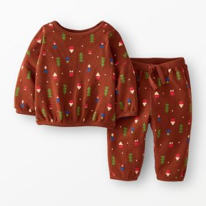 Baby Long Sleeve Waffle Top & Pants Set