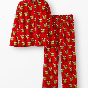 Women's Dr. Seuss Grinch Flannel Pajama Set
