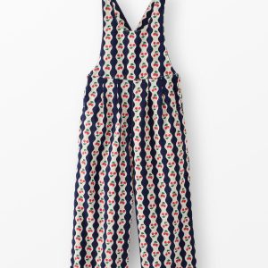 Twill Wide Leg Overalls