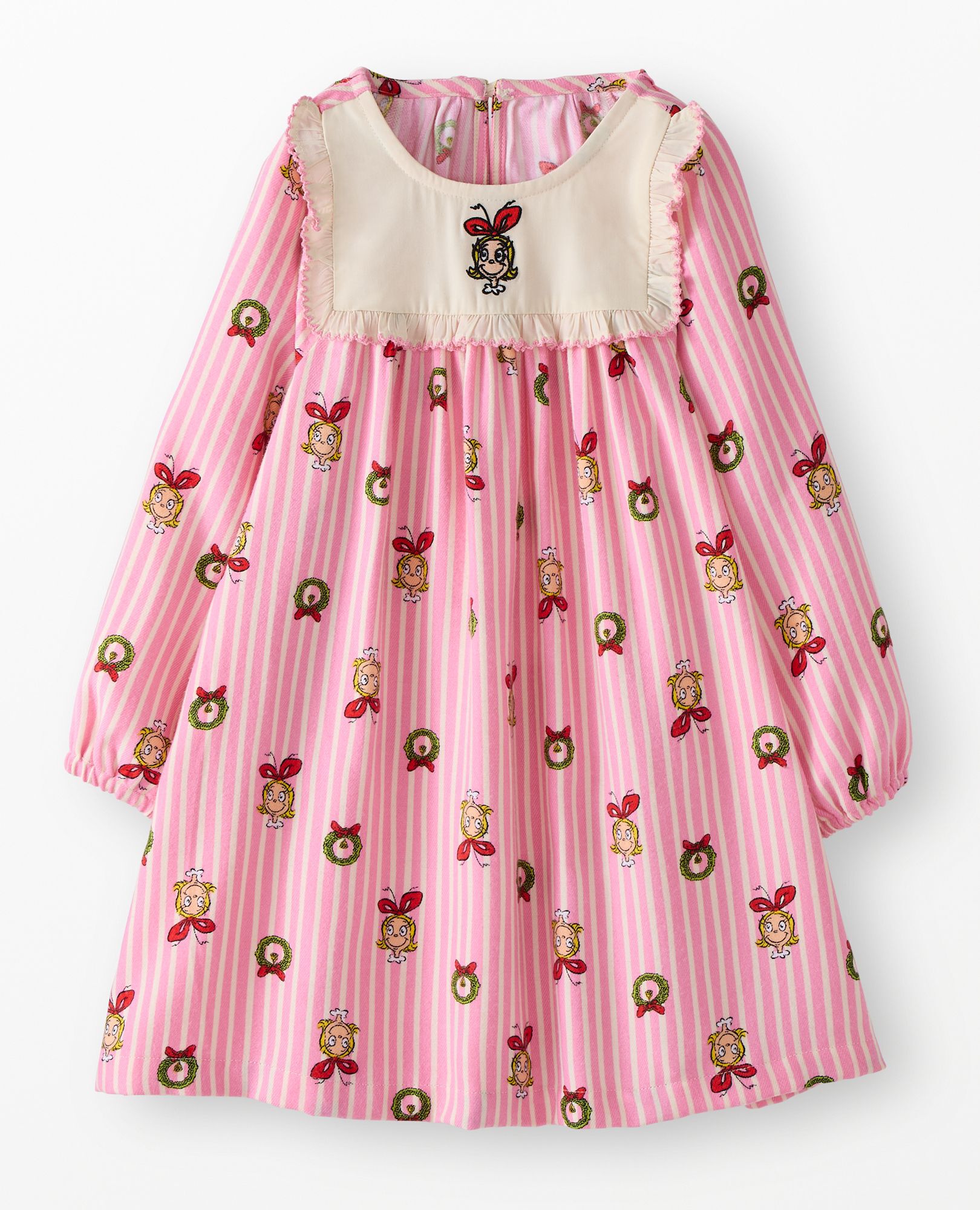 Dr. Seuss Grinch Flannel Bib Nightgown