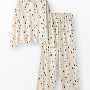 Women's Holiday Wide Leg Pajama Set