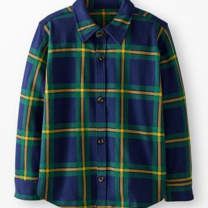 French Terry Button Up Shirt