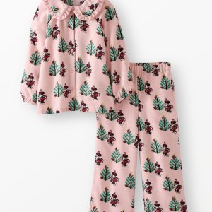 Disney Minnie Mouse Holiday Ruffle Flannel Pajama Set