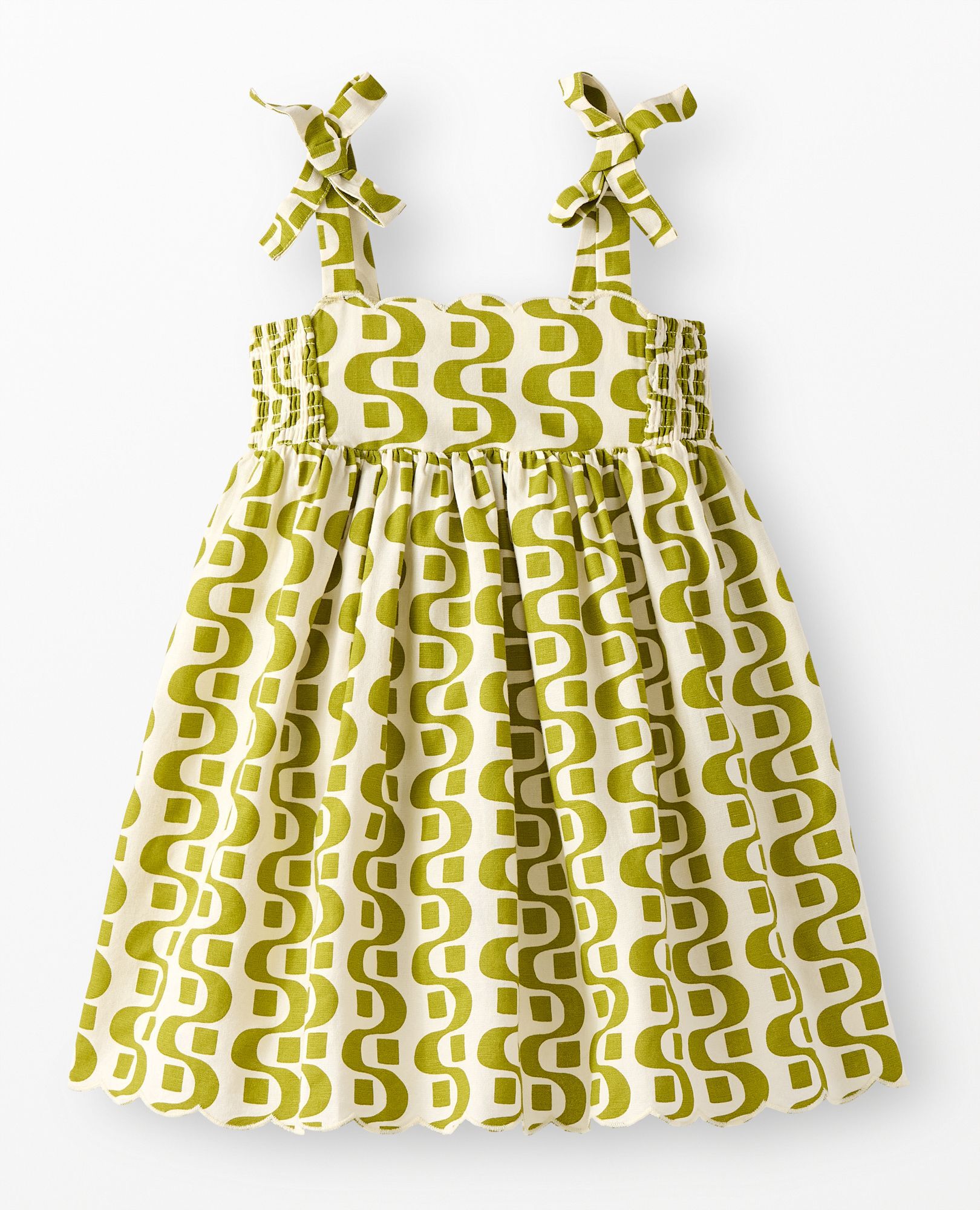 Sleeveless Linen Bow Strap Dress - Image 12
