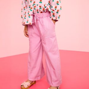 Canvas Wide Leg Pants