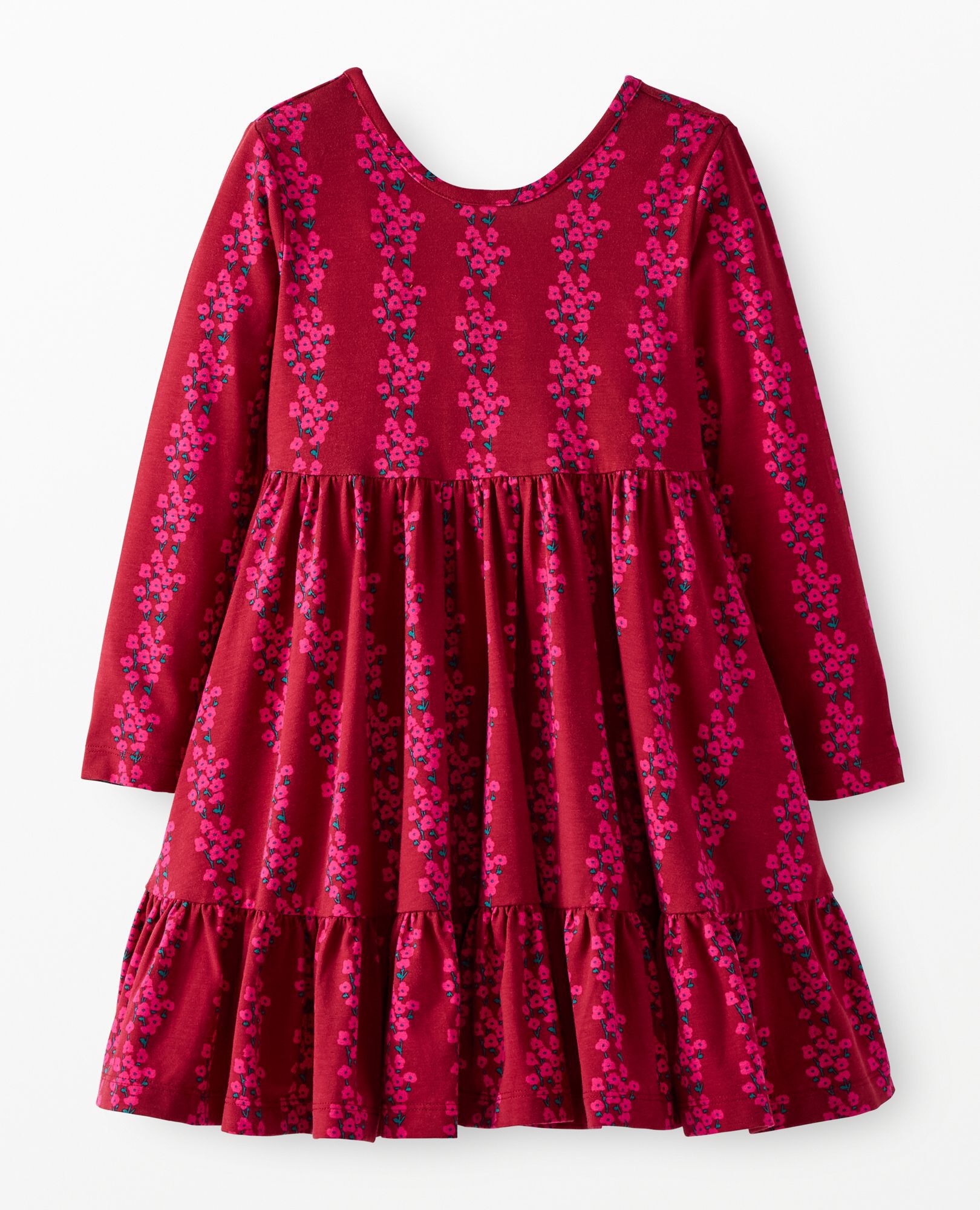 Long Sleeve Ruffle Skater Dress with Pockets - Image 16