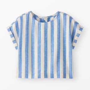 Dolman Sleeve Linen Crossback Top