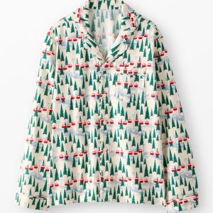 Adult Holiday Flannel Pajama Top